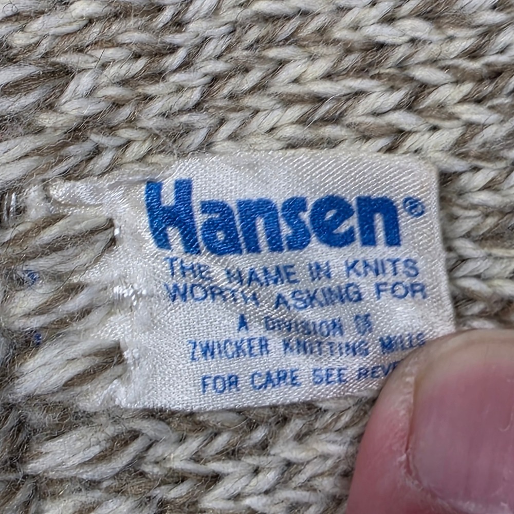 Vintage Hansen Skiing Mouse Knit Scarf Made in USA Novelty Winter Retro Rare - Picture 3 of 7